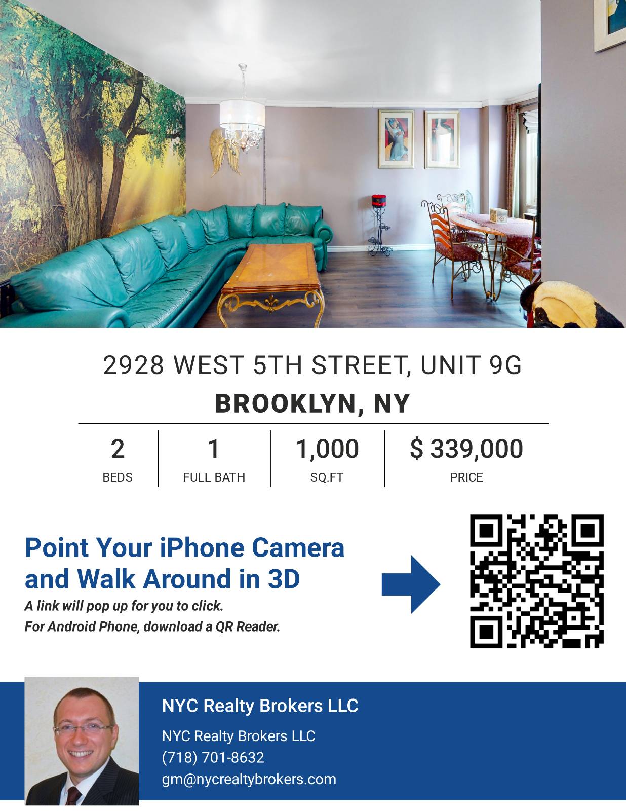 2928 West 5 Street UNIT&nbsp;9G, Brooklyn, NY, 11224