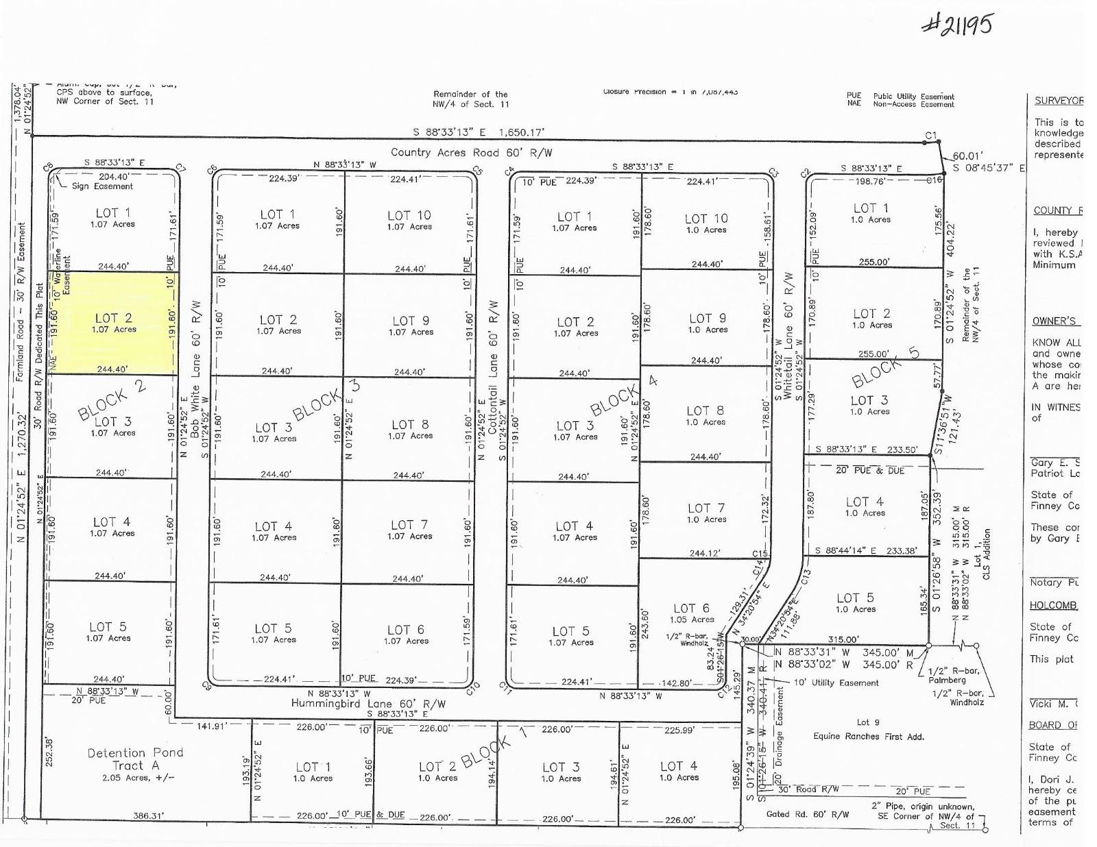 A-10; 100 Prairie View Cov