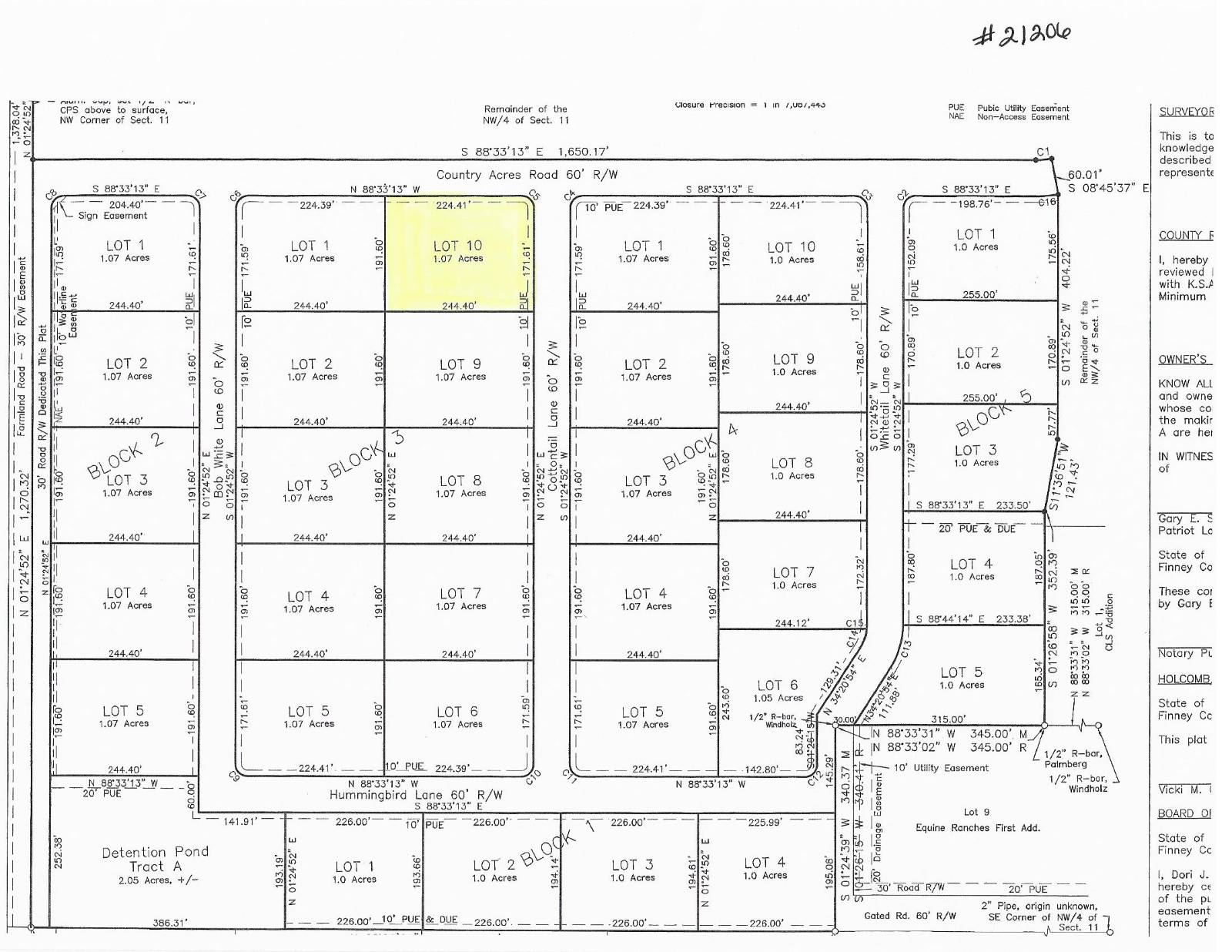 A-10; 100 Prairie View Cov
