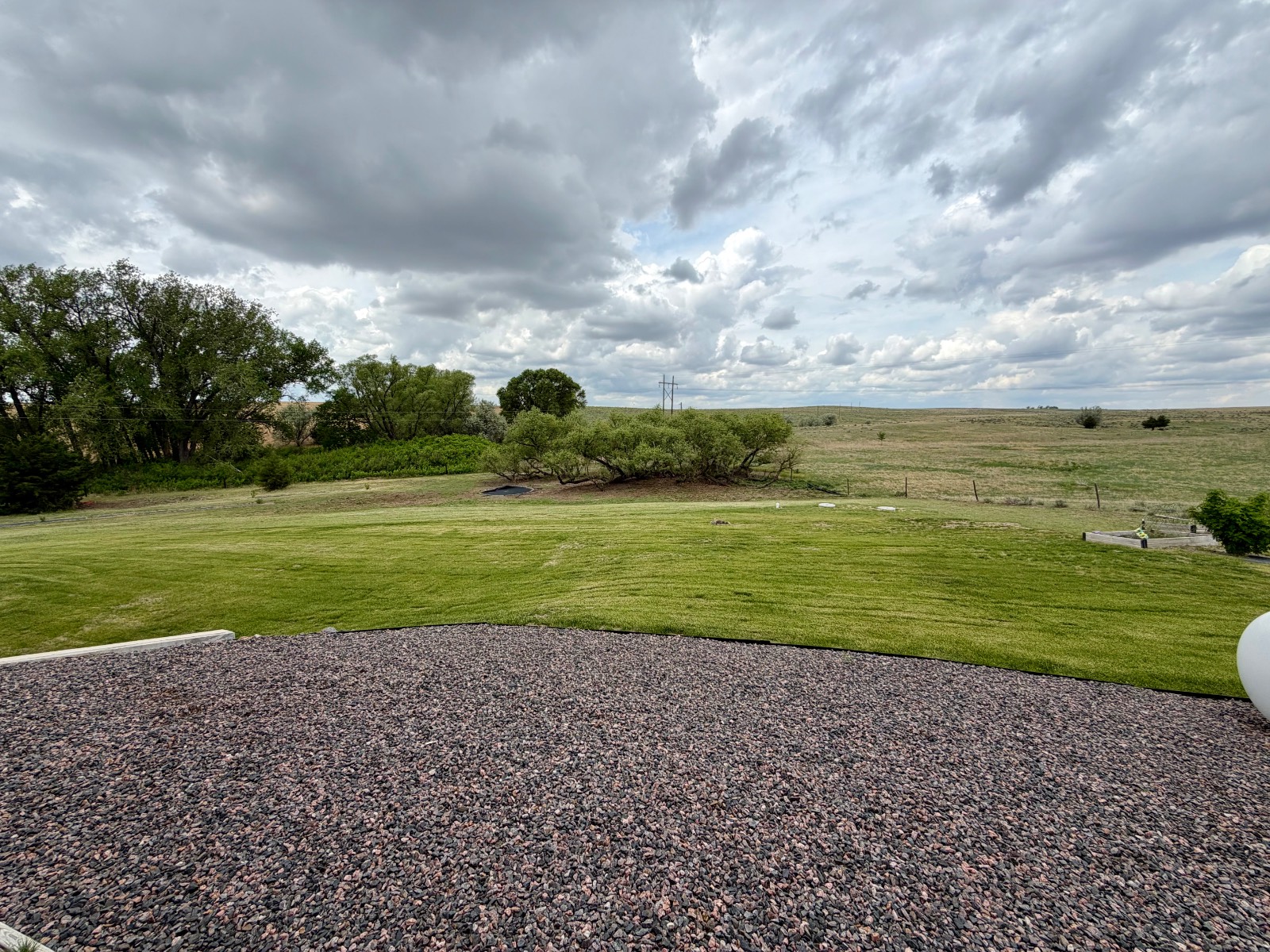 Backyard view to West