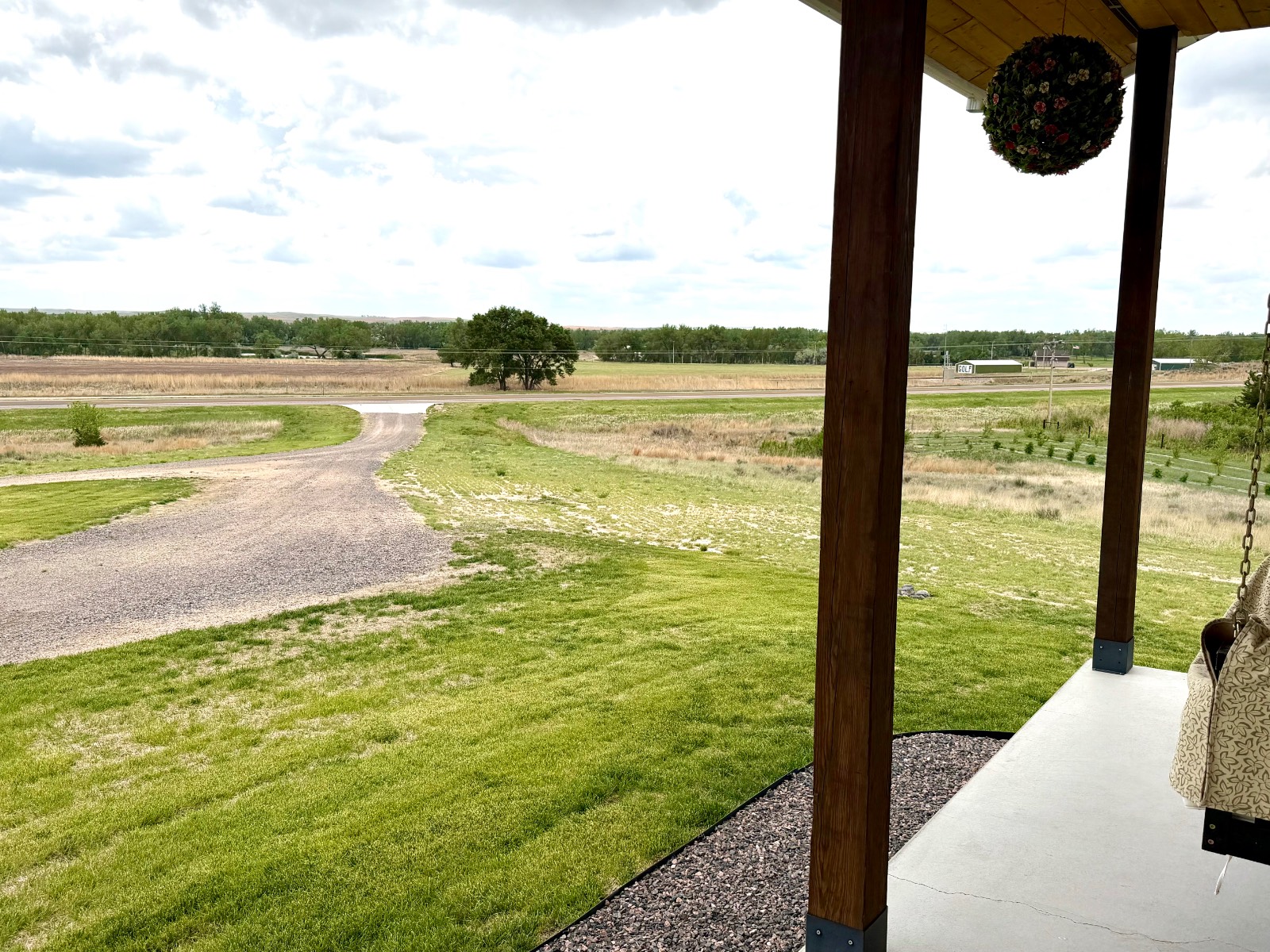 Front Porch view to south