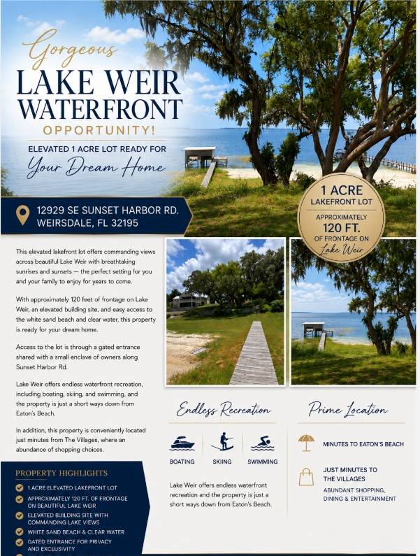 12929 SE Sunset Harbor Road, Weirsdale, FL 32195