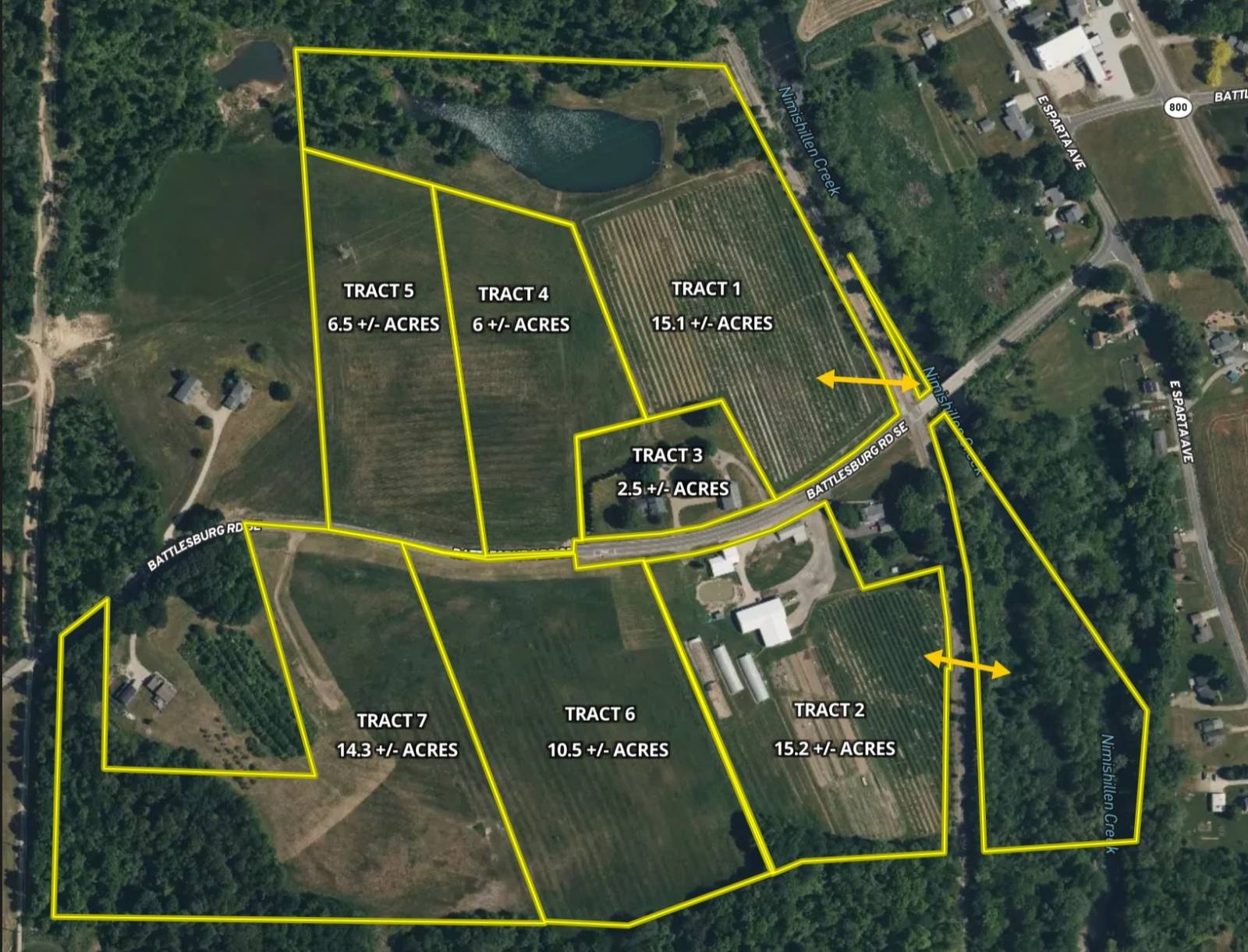71.5 acres in Stark County, OH: hunting land for sale near East Sparta, OH