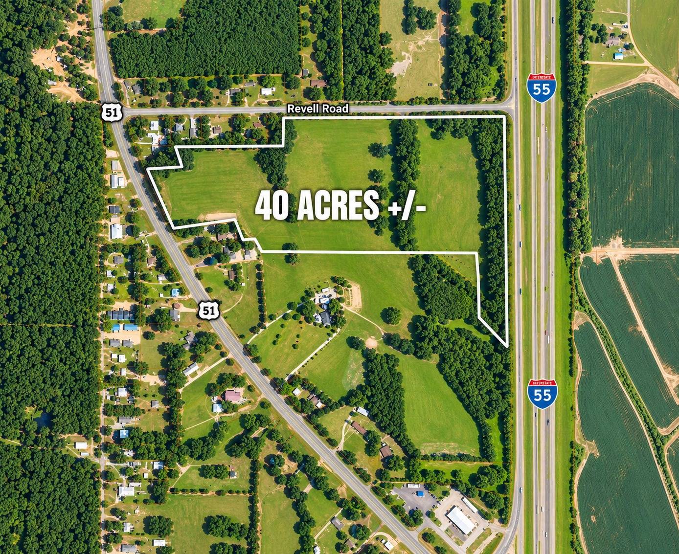 Photo 2 of 3 of land for sale at 12556 US-51 North, Grenada, MS 38901