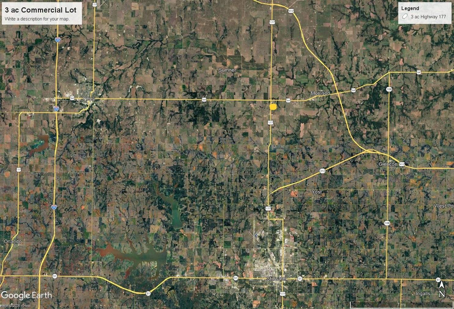 Photo 2 of 2 of land for sale at NA County Road 230, Morrison, OK 73061
